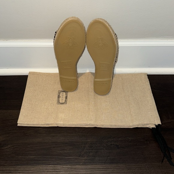 Gucci Women's GG Matelassé Canvas Espadrille Sandal - Size: 7.5 | IT 37.5 - Picture 10 of 16